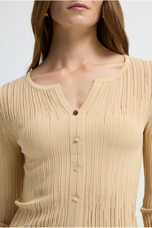 Ajurlu Triko Bluz - 2