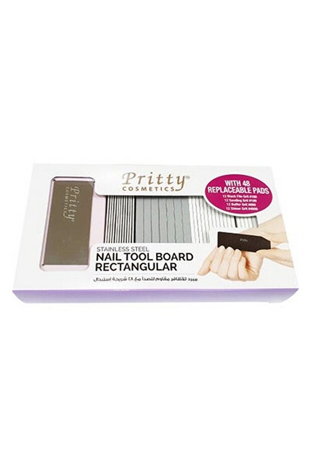 Stainless Steel Nail Tool Board Rectangle | With 48 Pads
