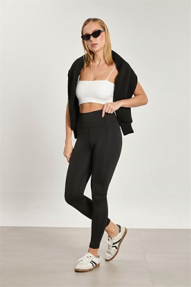 Women's High Waist Diving Tights - Black