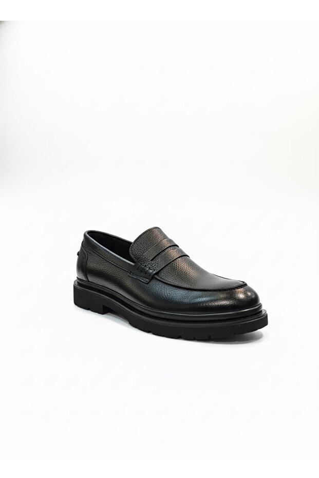 Black Men's Genuine Leather Shoes 034.2522