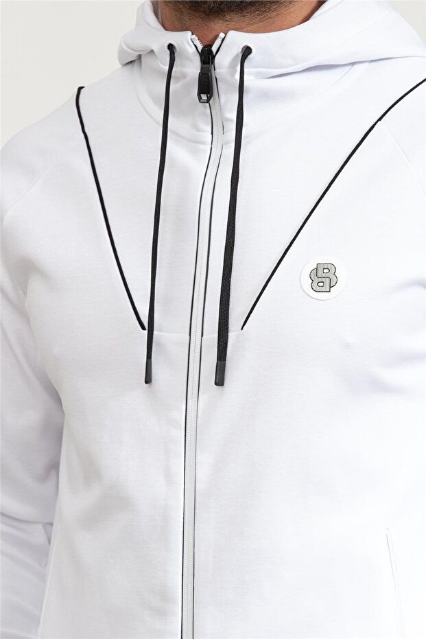 Erkek Fermuarlı Sweatshirt - 4