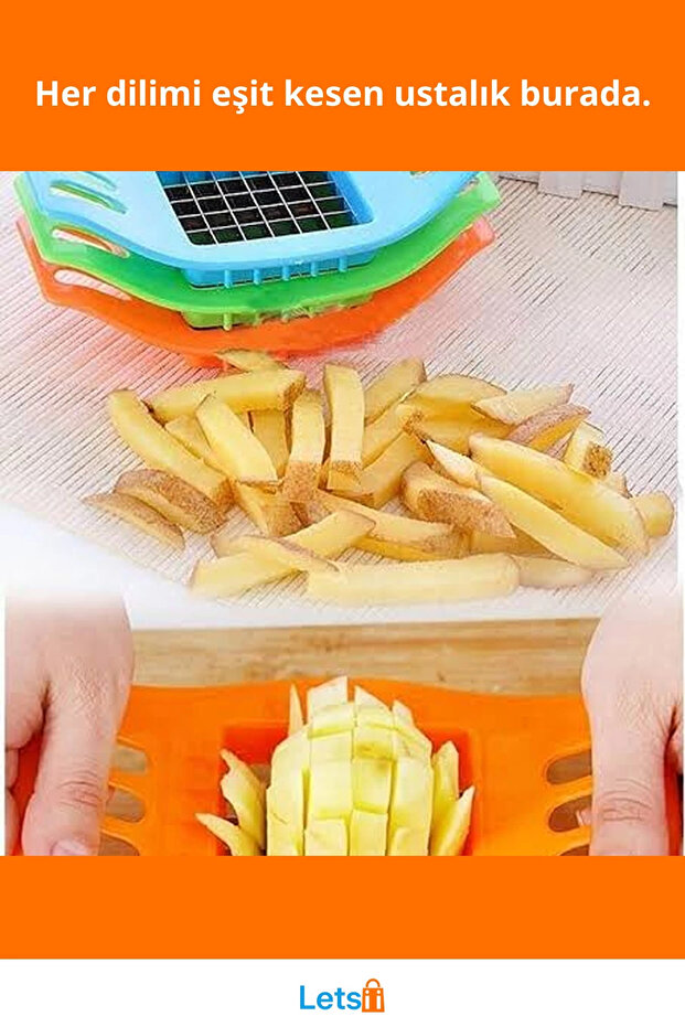 أداة عملية لتقطيع البطاطس، أداة تقطيع سريعة ومنظمة - 2