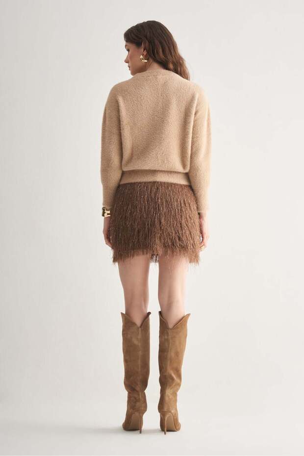 Düşük Kol Regular Kazak - 4