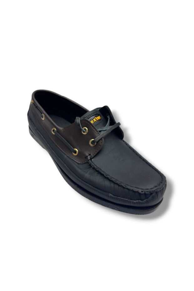 Ox-Ter 4774-26 Genuine Leather Dexter Men's Shoes Black Brown