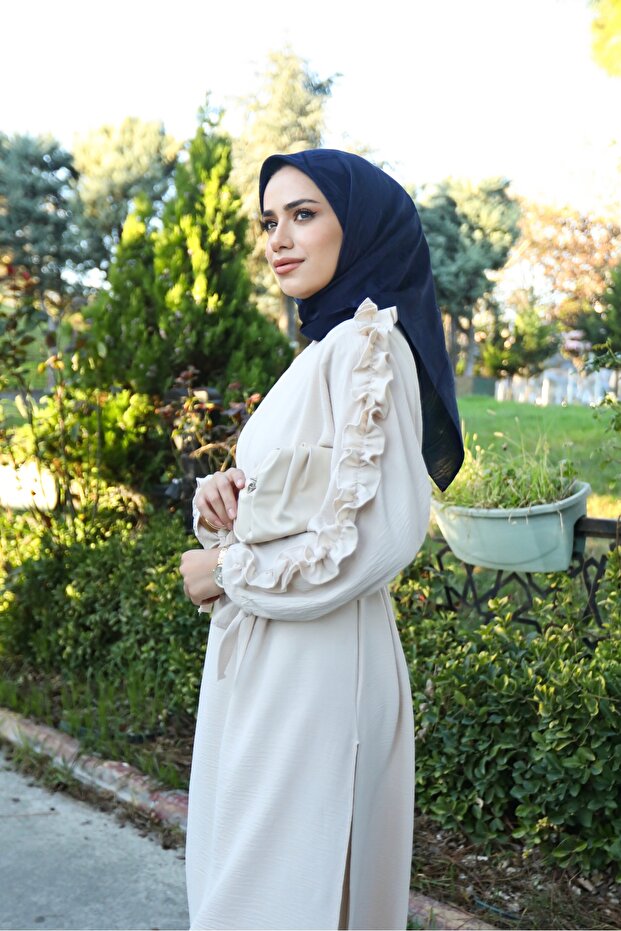 Mi̇la Ruffled Double Set - 5