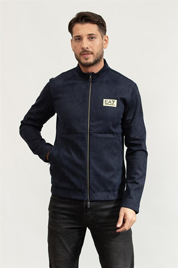 Erkek Fermuarlı Sweatshirt - 1