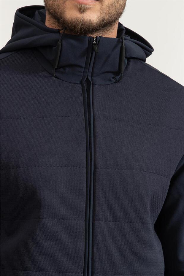 Erkek Fermuarlı Sweatshirt - 4