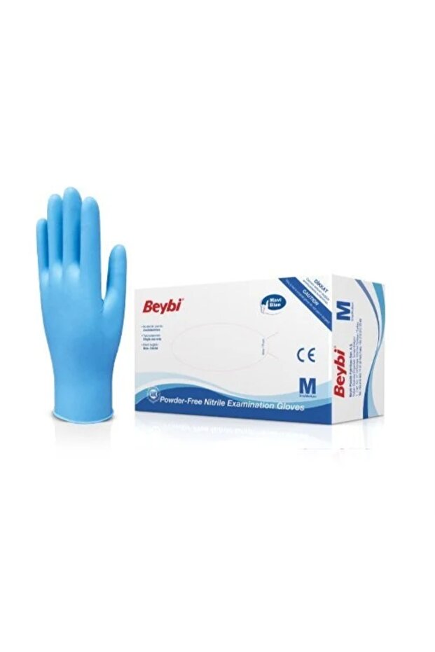 Beybi nitril eldiven mavi - 1