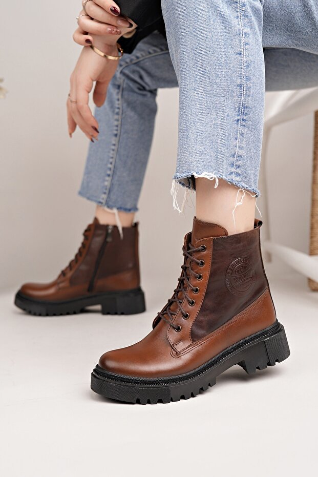 Genuine leather women's daily boots dc3903