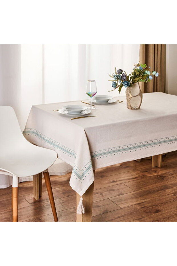 Soft Nova Masa Örtüsü - Ekru - 140x200 cm - 1