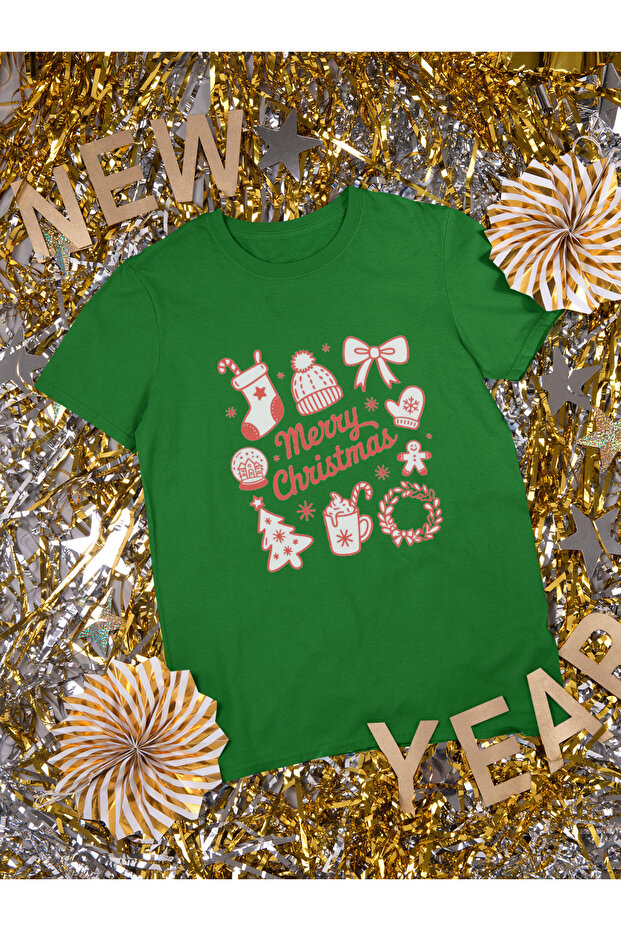 New Year Printed Unisex T-Shirt, Christmas Themed, 100% Cotton