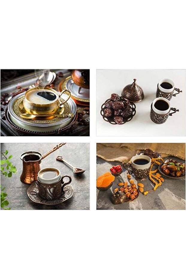 لوحة حائط متعددة الألوان مكونة من 4 قطع 40 × 30 سم