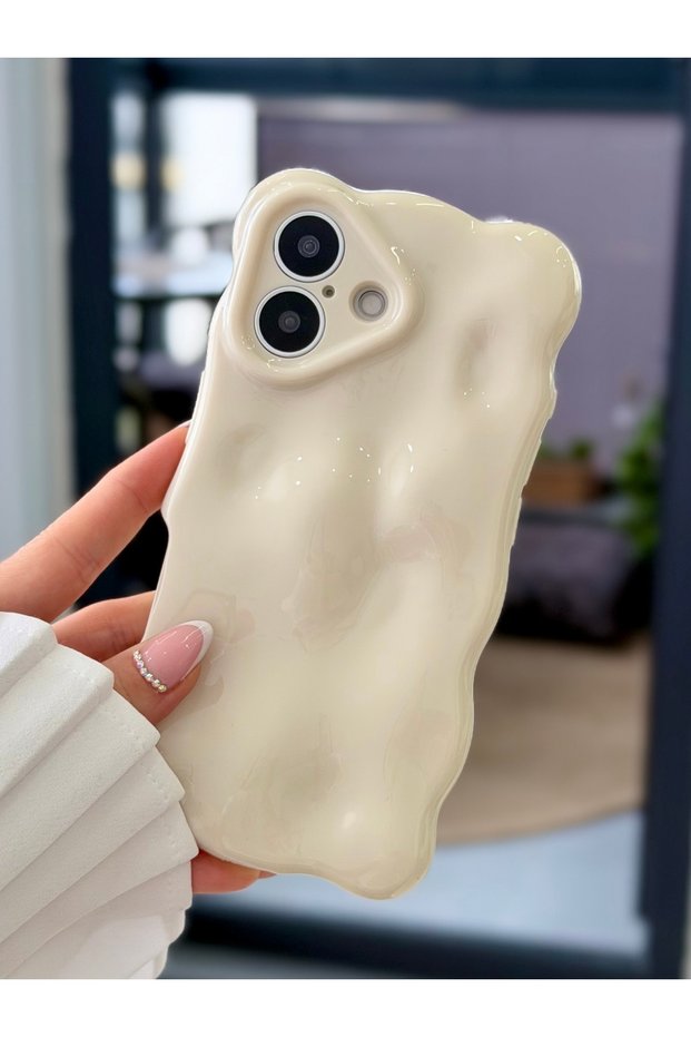 iPhone 16 Compatible 3D Bubble Design Pastel Color Flexible Silicone Case