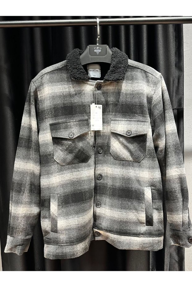 4998 Manche In-Depth Fur Lined Polo Collar Coat Jacket