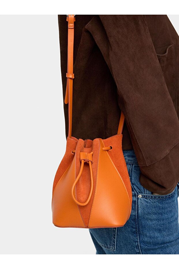 Deri Bucket Çanta - 1