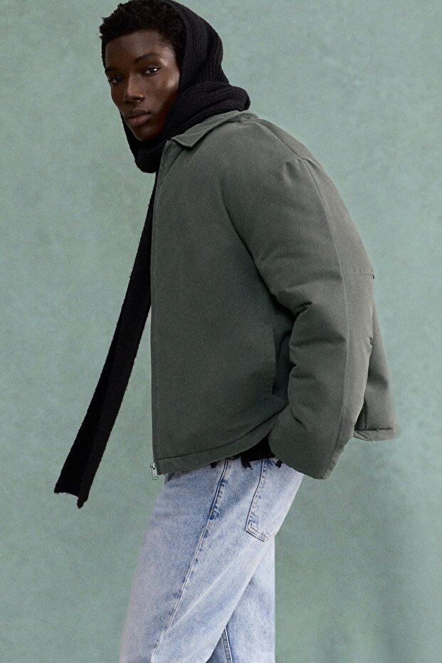 Yıkama efektli hafif ceket - 1