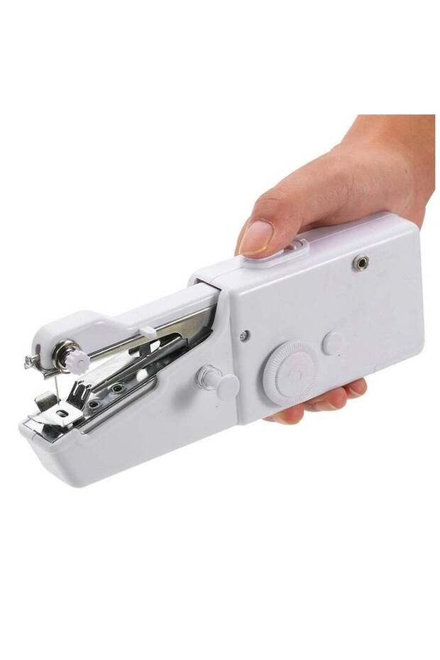 Home Travel Mini Handheld Single Stitch Sewing Machine White