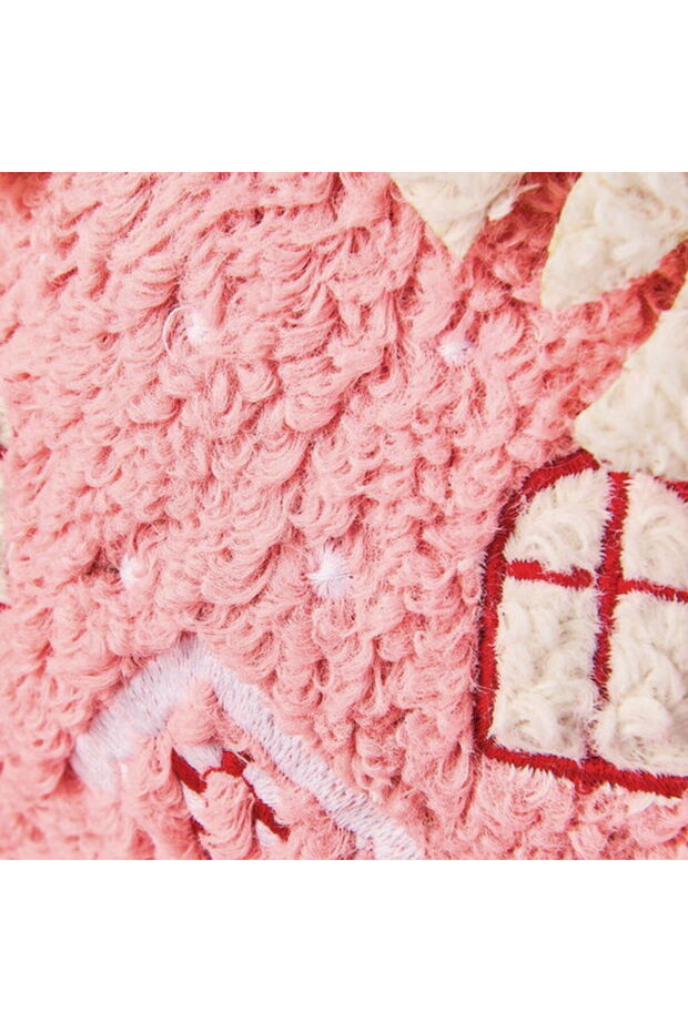 Soft Sevimli Ev Figürlü Yastık - Pembe - 19x22 cm - 5