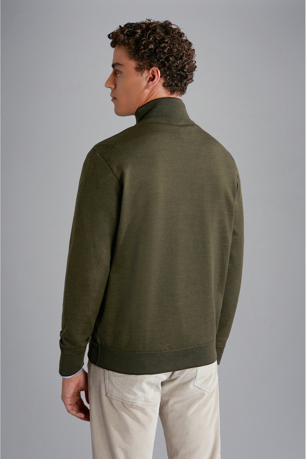MEN'S ZIPPED PULLOVER C.W. WOOL - 2