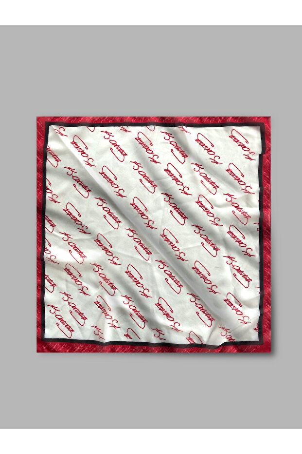 Ataturk Signature Patterned Chiffon Scarf