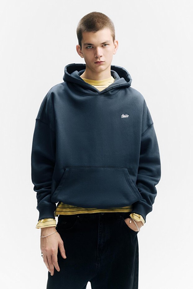 STWD logolu kapüşonlu sweatshirt - 6