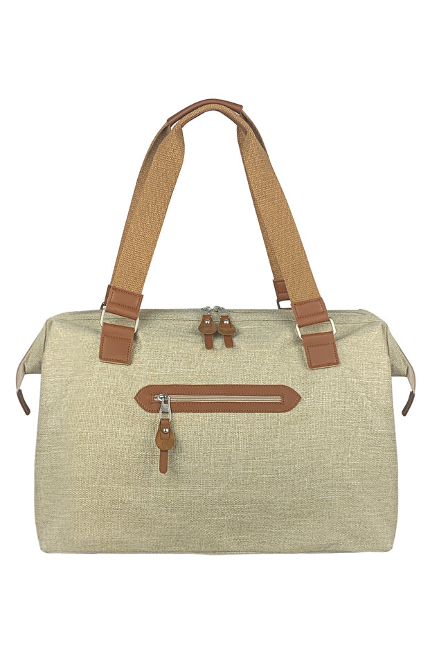 Anne Bebek Bakım Kadın Omuz Çantası Venedik & Duo Anne Bebek Bakım Sırt Çantası Takım-Bej - 2