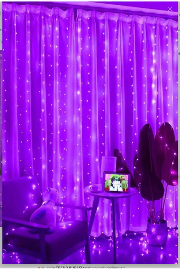 3X3 PERİ PERDE LED USB Lİ KUMANDALI LED - 1