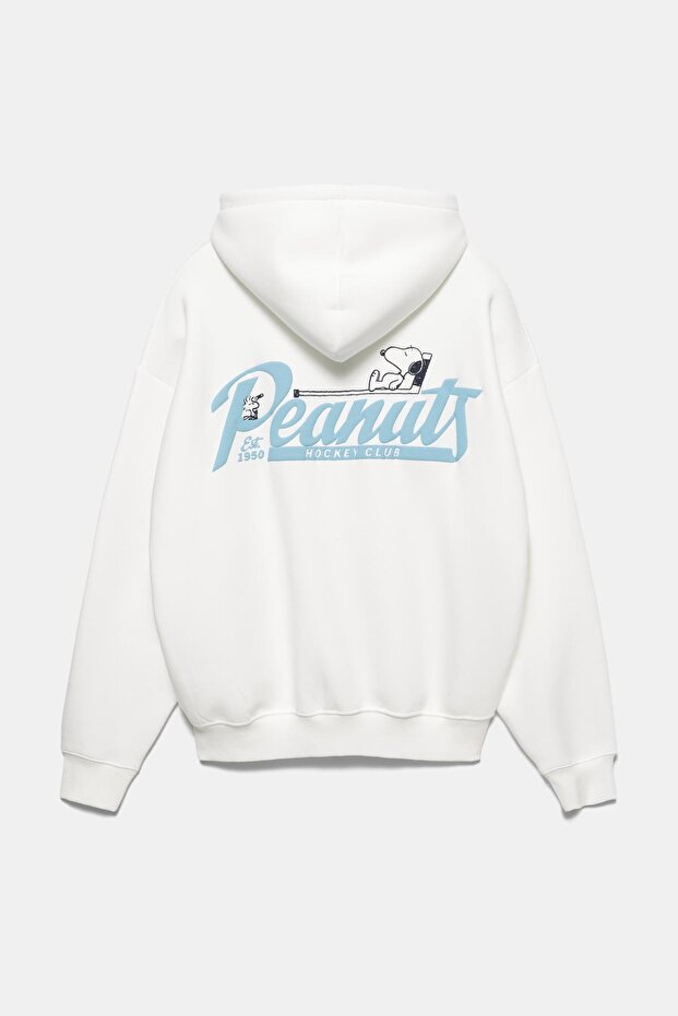 Fermuarlı kapüşonlu Peanuts sweatshirt - 7