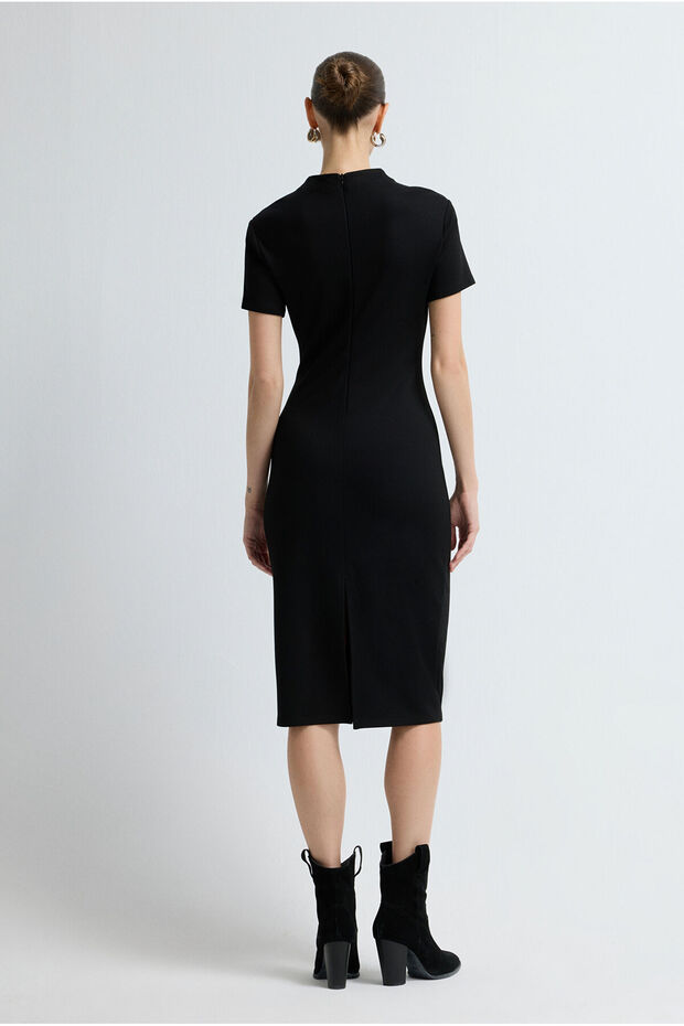 Kısa Kollu Elbise - 5