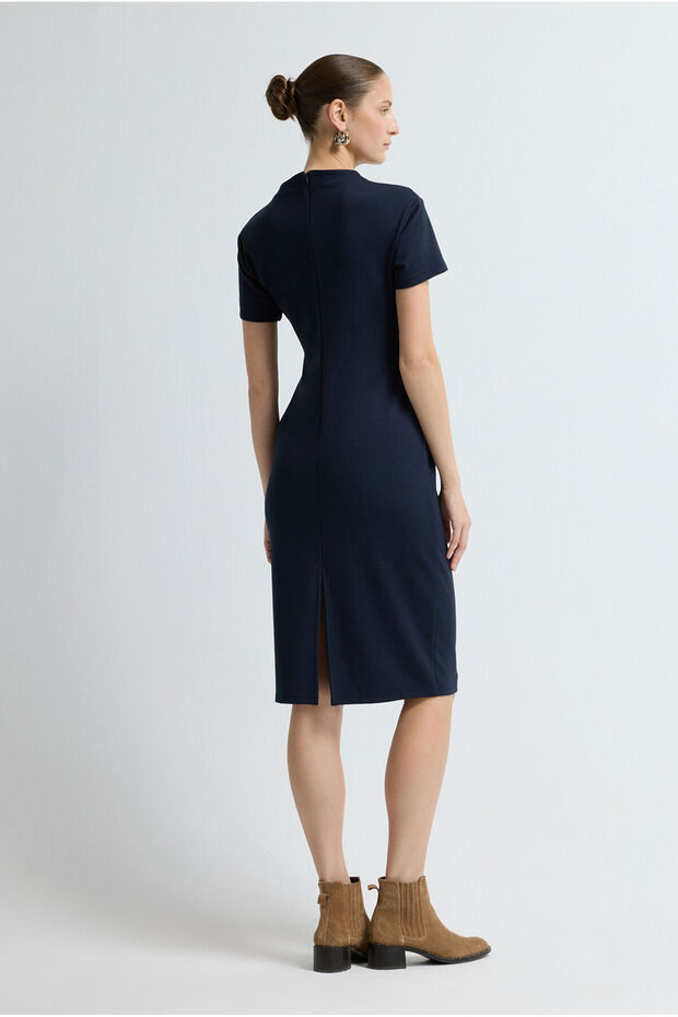 Kısa Kollu Elbise - 5