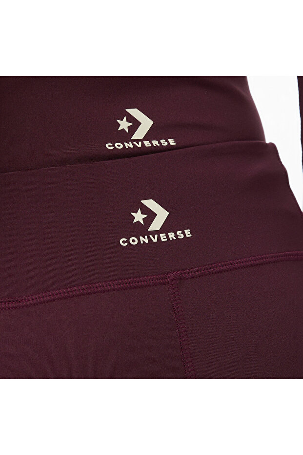 Kadın Bordo Tayt - 5