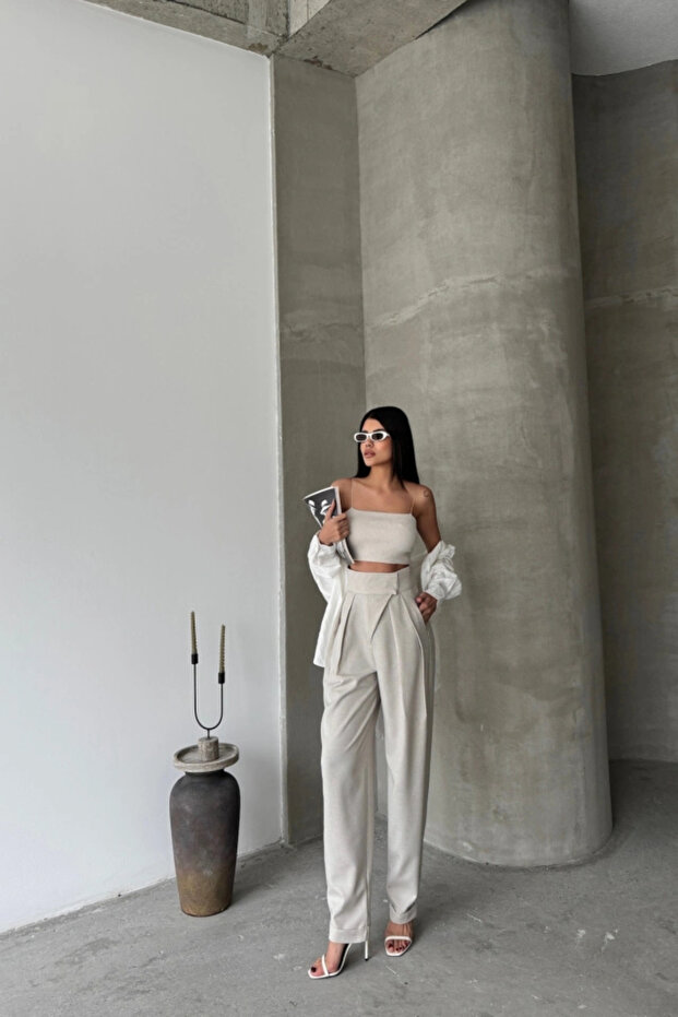 TAARI PANTOON Bej - 4