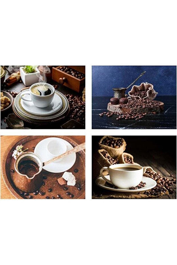 لوحة حائط مكونة من 4 قطع، متعددة الألوان، 40 × 30 سم