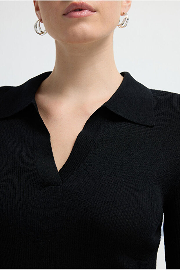 V Yaka Yün Triko Kazak - 2