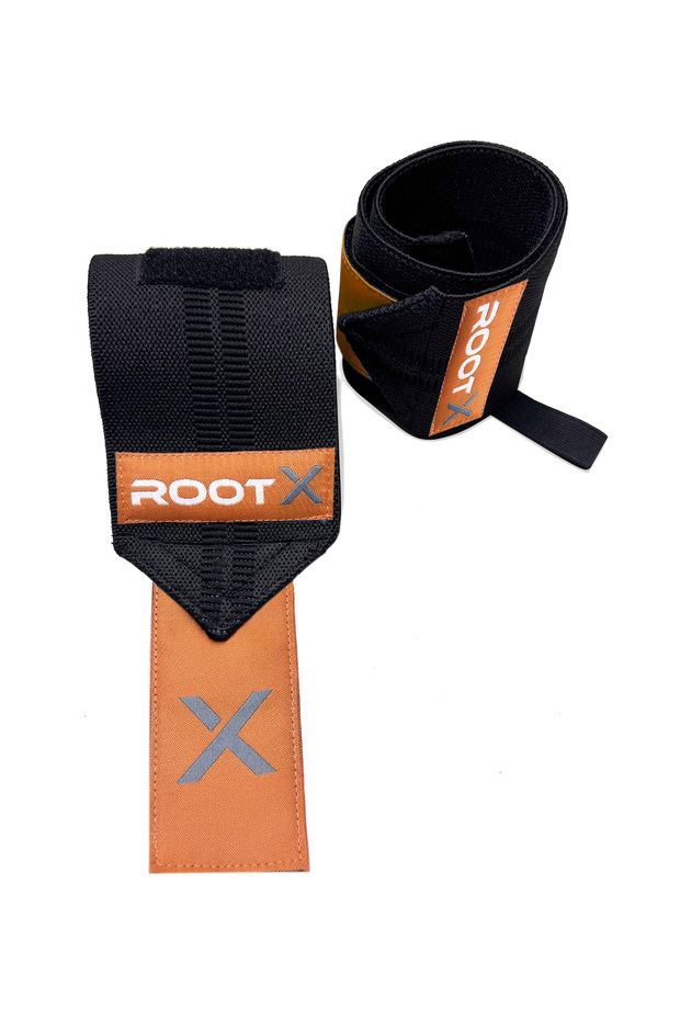 أربطة المعصم باللون الأسود والبرتقالي عبوة من قطعتين - 5