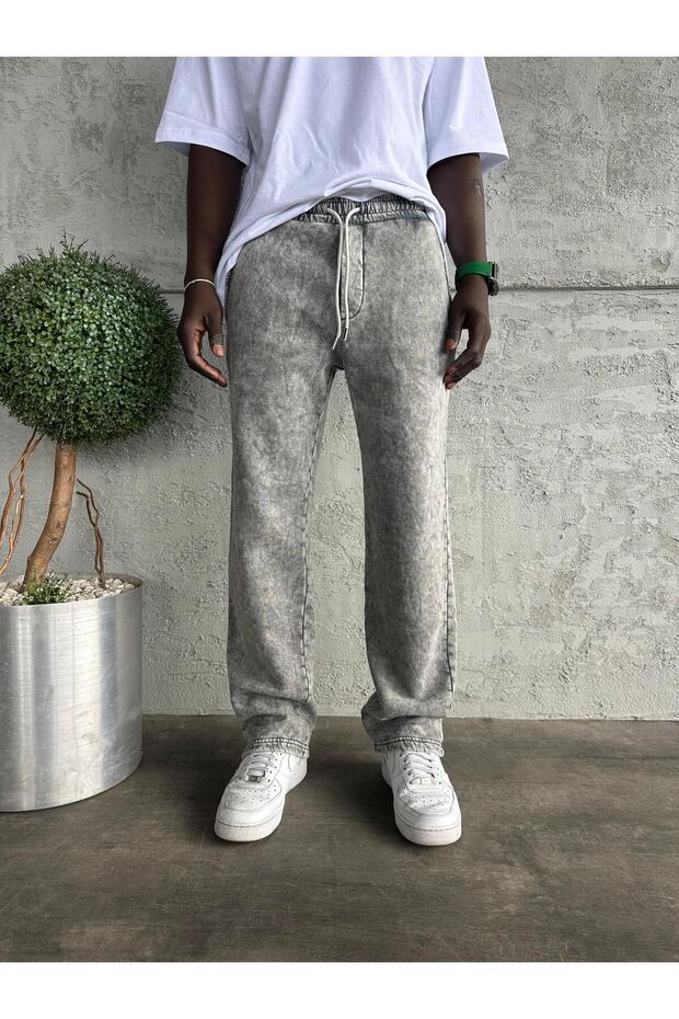 Light Gray Washed Baggy Sweatpants
