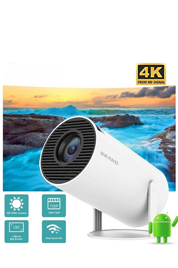 HY300 Android 5G WiFi Smart Portable Projector 1280x720P Mini Projector