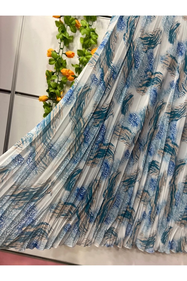 Patterned Chiffon Bohe Bell Lining - 2