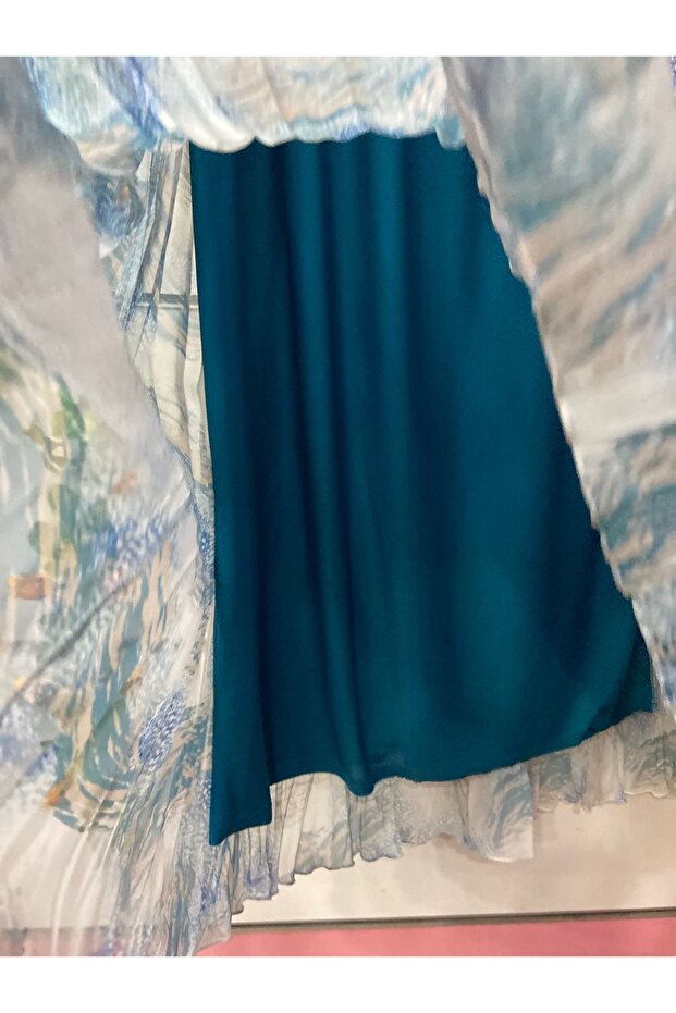 Patterned Chiffon Bohe Bell Lining - 4