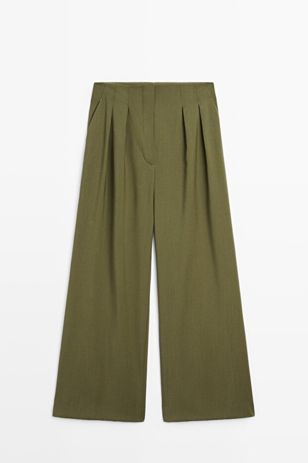 STUDIO - %100 yün pensli pantolon - 4