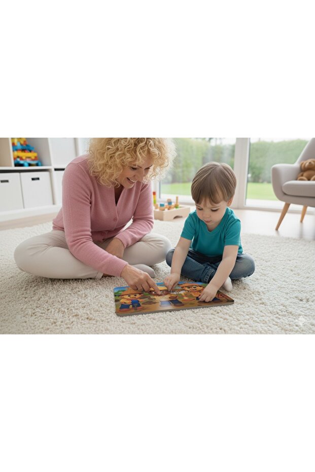 24 قطعة من ألعاب تركيب الأحاجي القابلة للفك والتركيب من مادة EVA، للبناء - 1