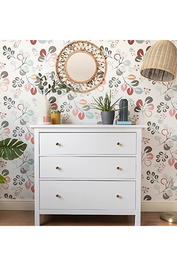 Matte White Adhesive Cabinet Covering Foil 50 cm X 4 Mt
