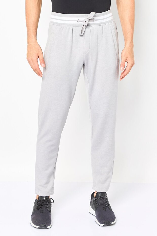 Men Regular Fit Plan Jogger Pants, Heather Grey