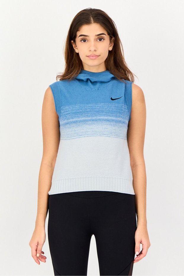 Women Sportswear Fit Sleeveless Training Hoodie, Multicolor