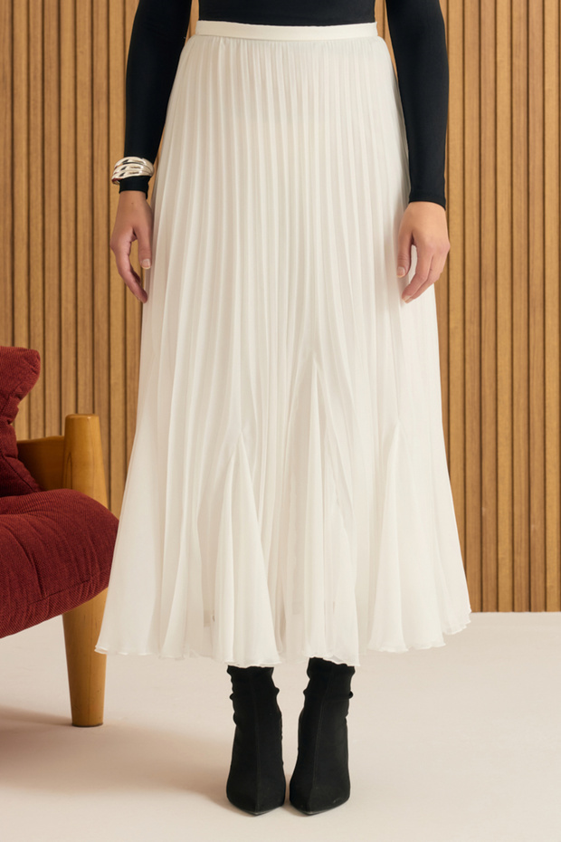 Volanlı Pilise Etek - 2