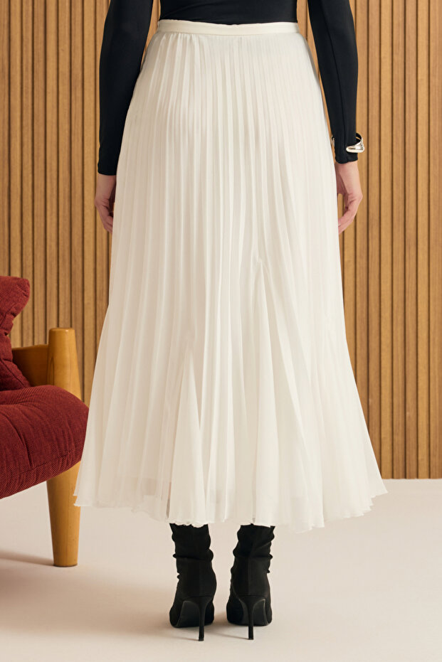 Volanlı Pilise Etek - 5