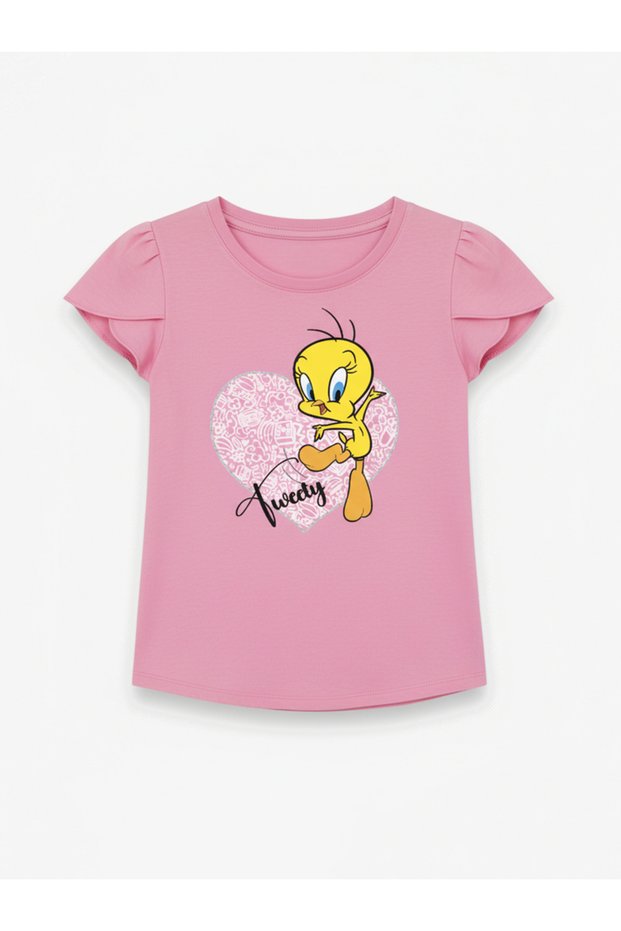 Graphic Print Round Neck Fashion T-shirt