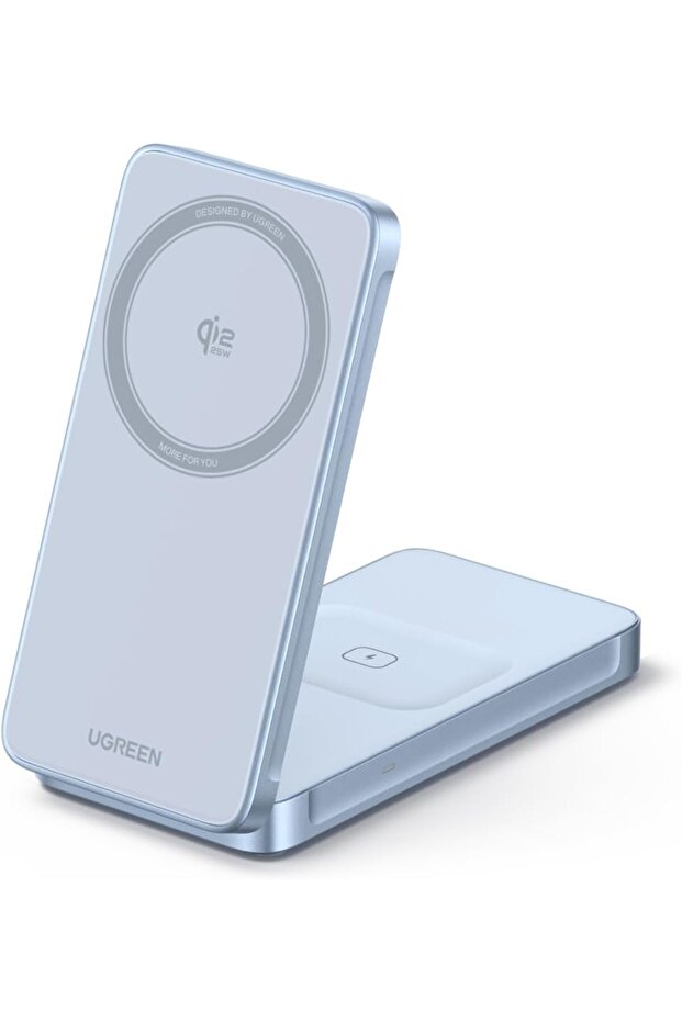 Qi2 25W Magflow Foldable 2-in-1 Wireless Charger, Magsafe Fast Charging Pad for iPhone