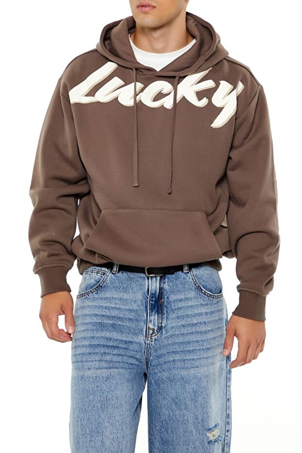 Lucky Baskılı Sweatshirt - 1