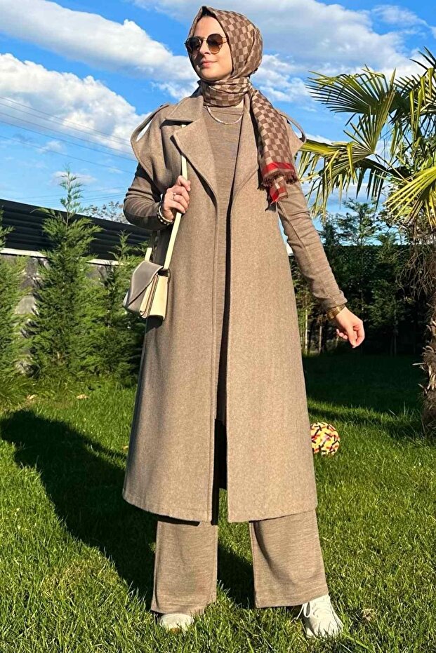 Apoletli Vizon Yelek - 1